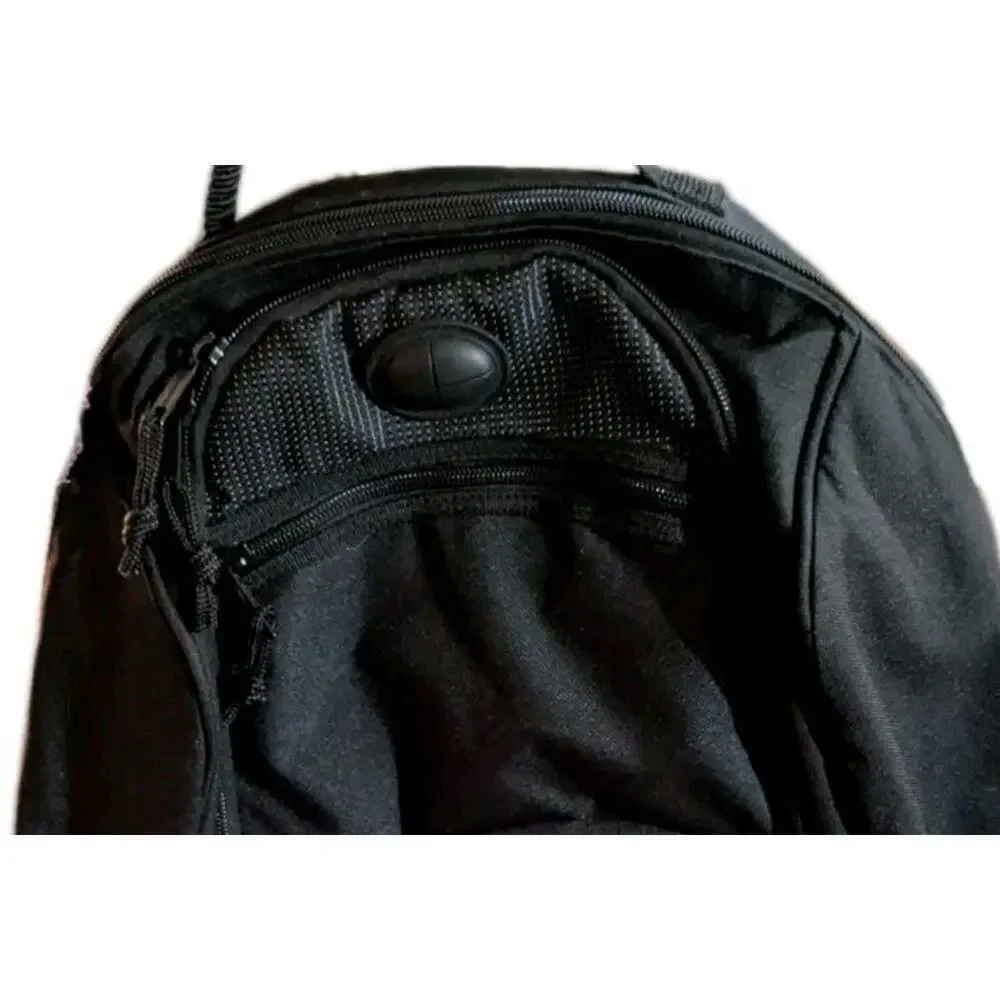 IBM Padded Laptop Backpack Logo Pockets Black Bag Canvas Company Employee